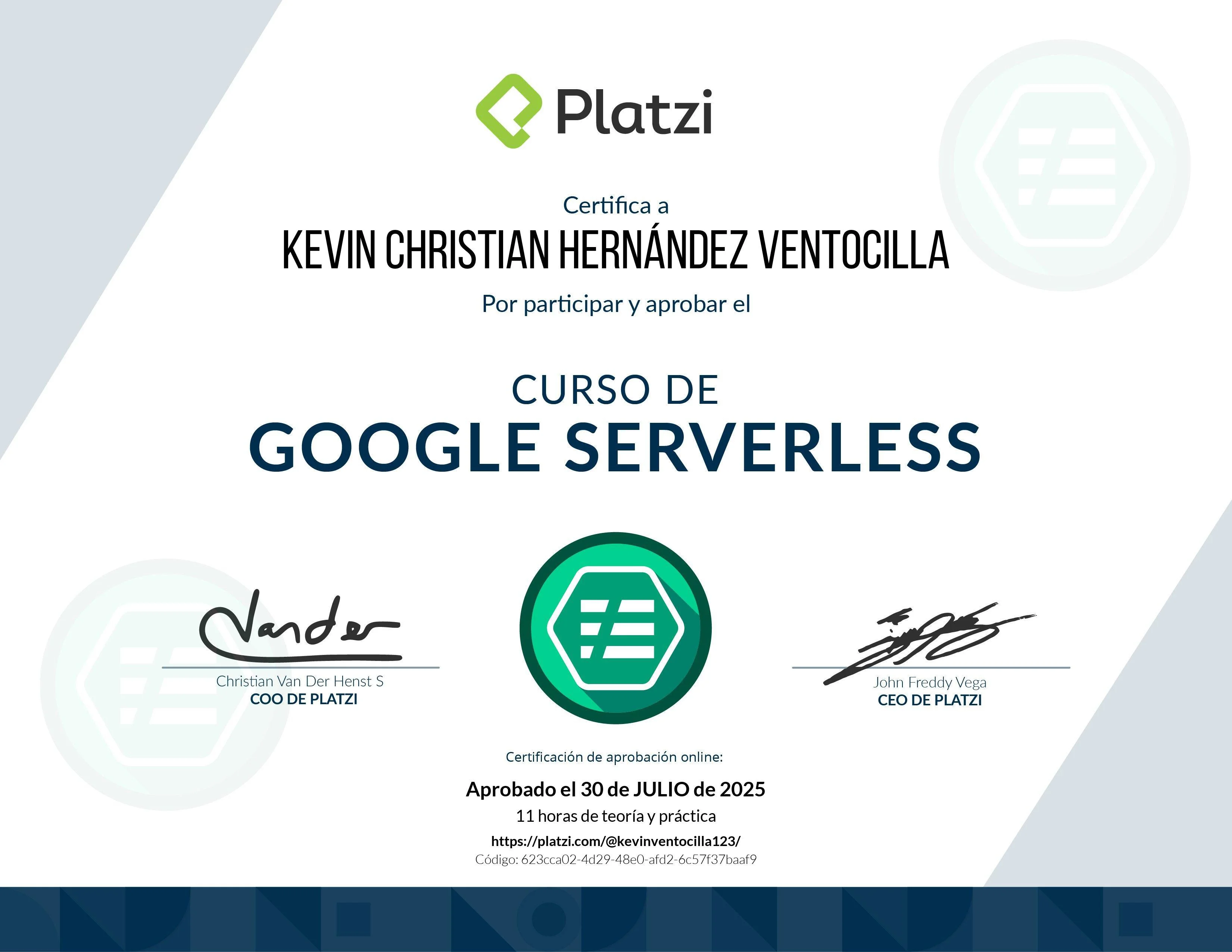 Certificado 15