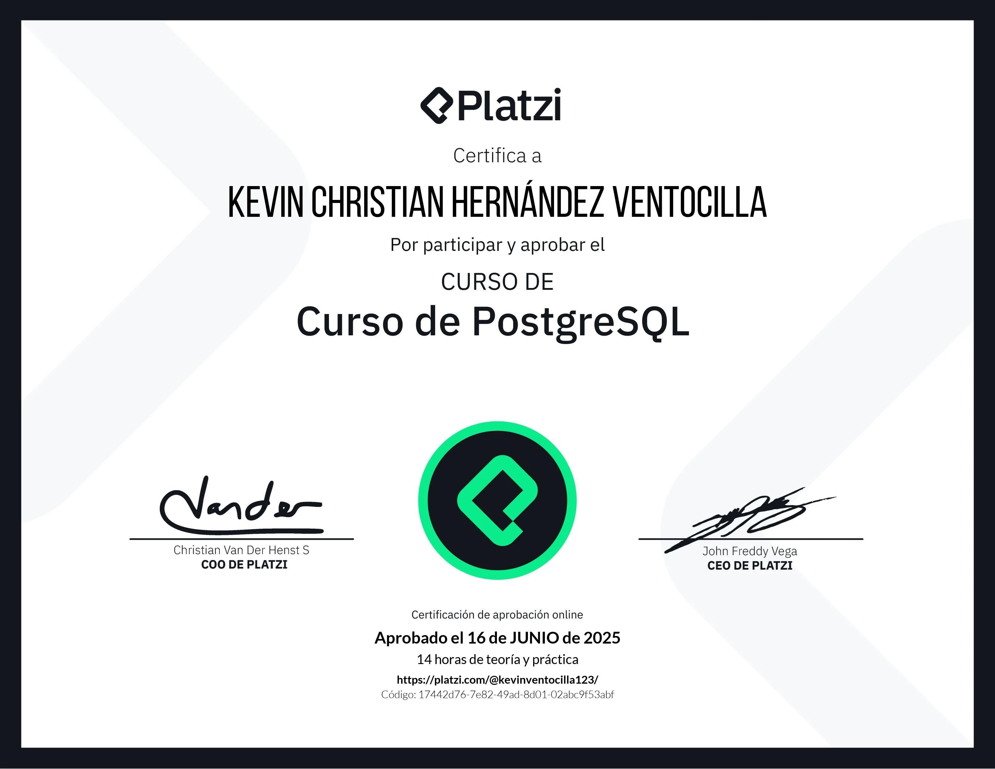 Certificado 18