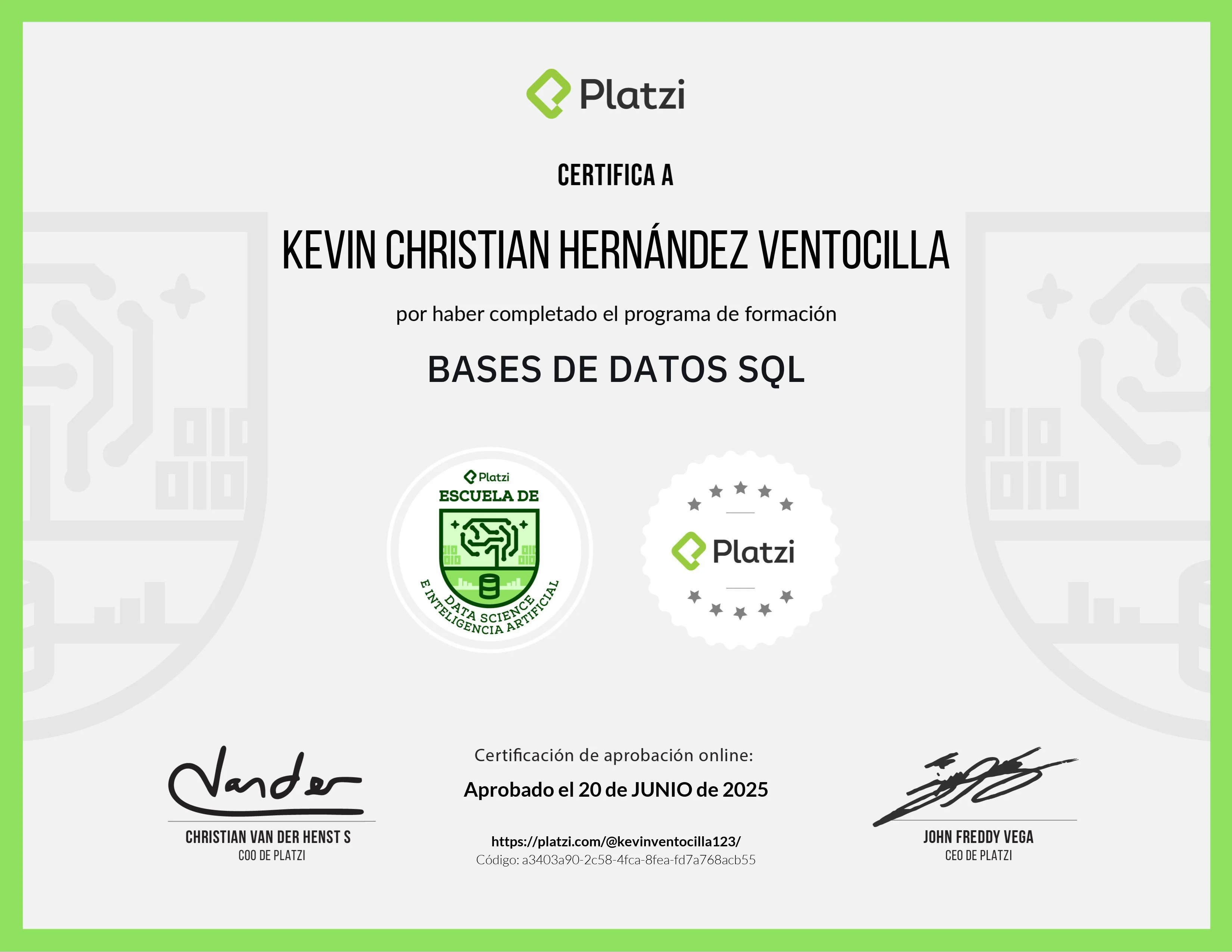 Certificado 2