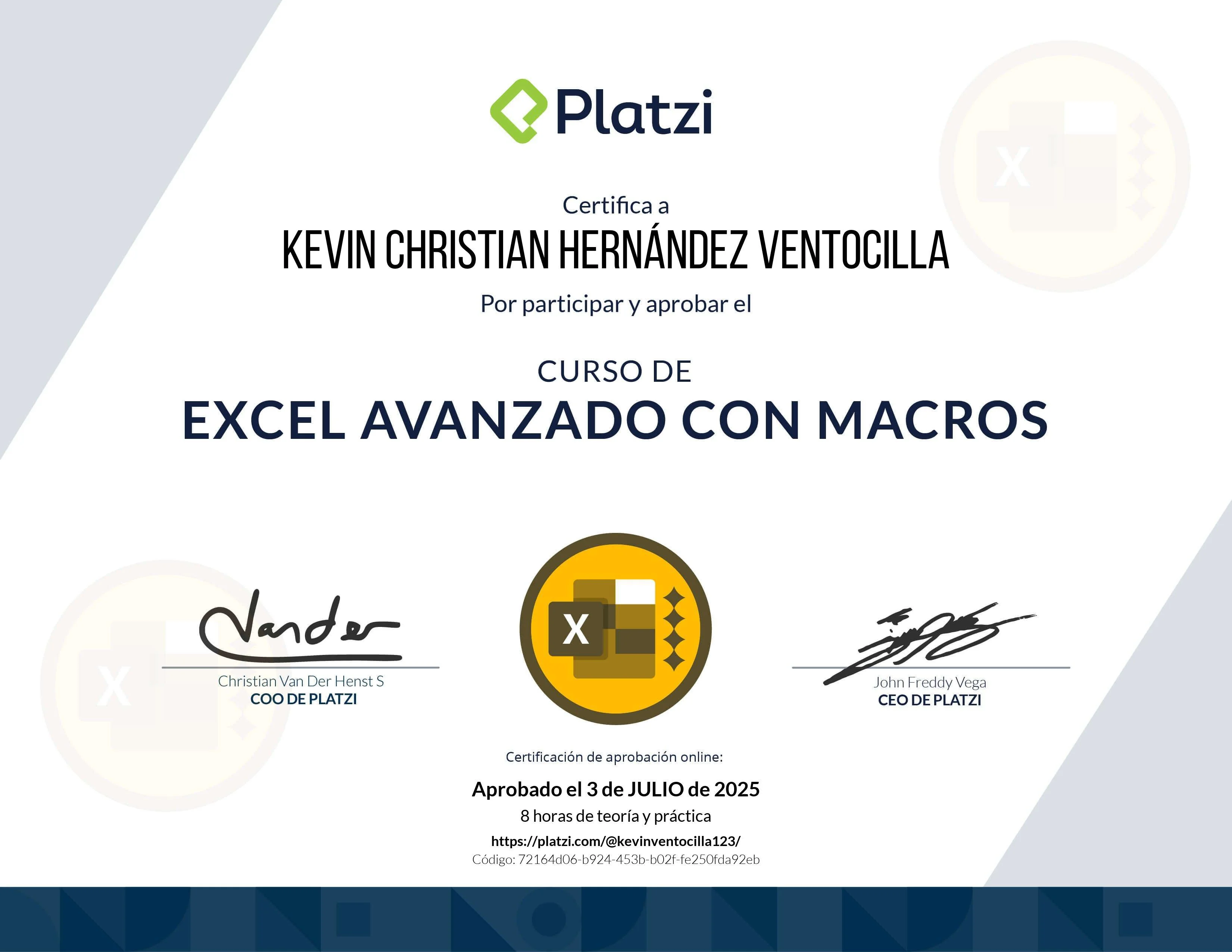 Certificado 22