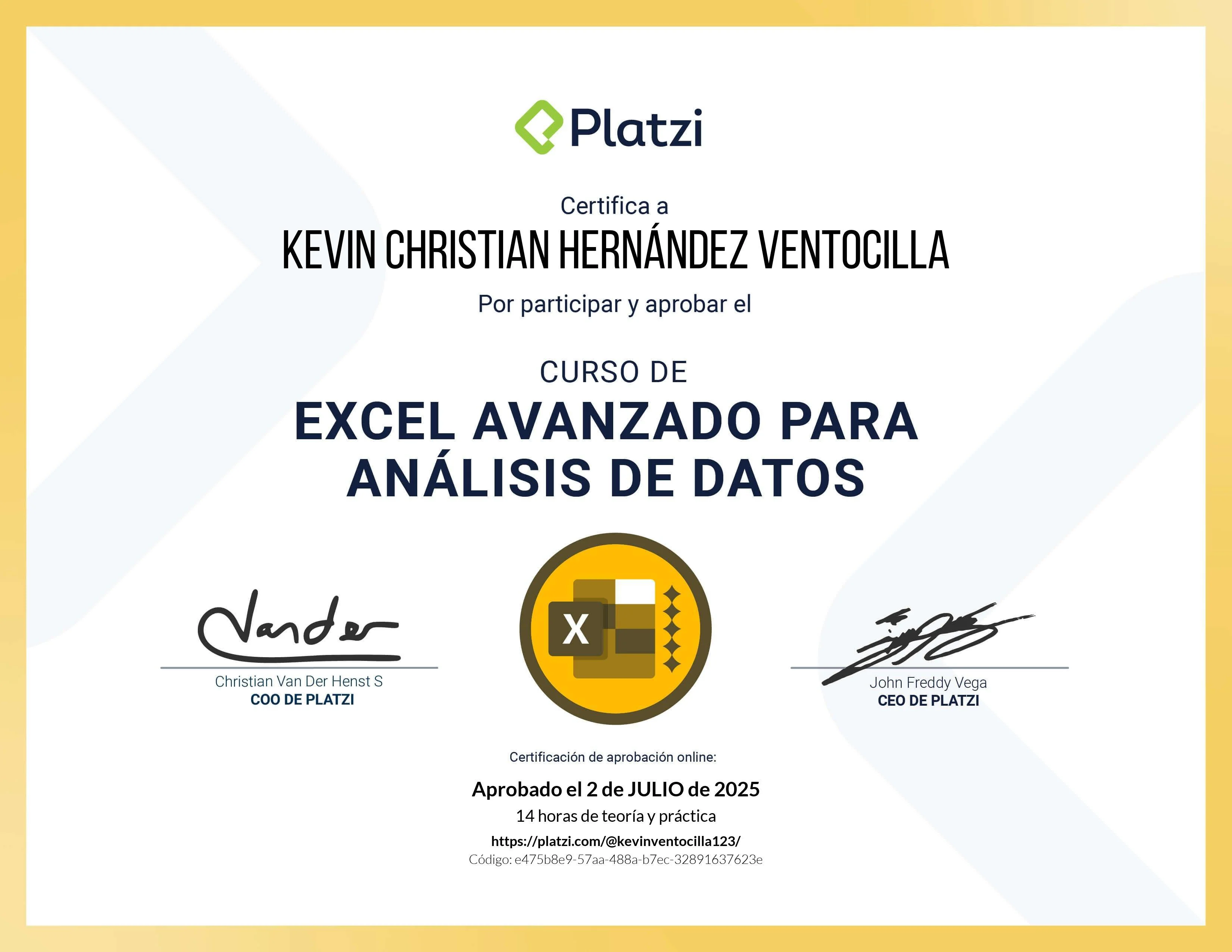 Certificado 23