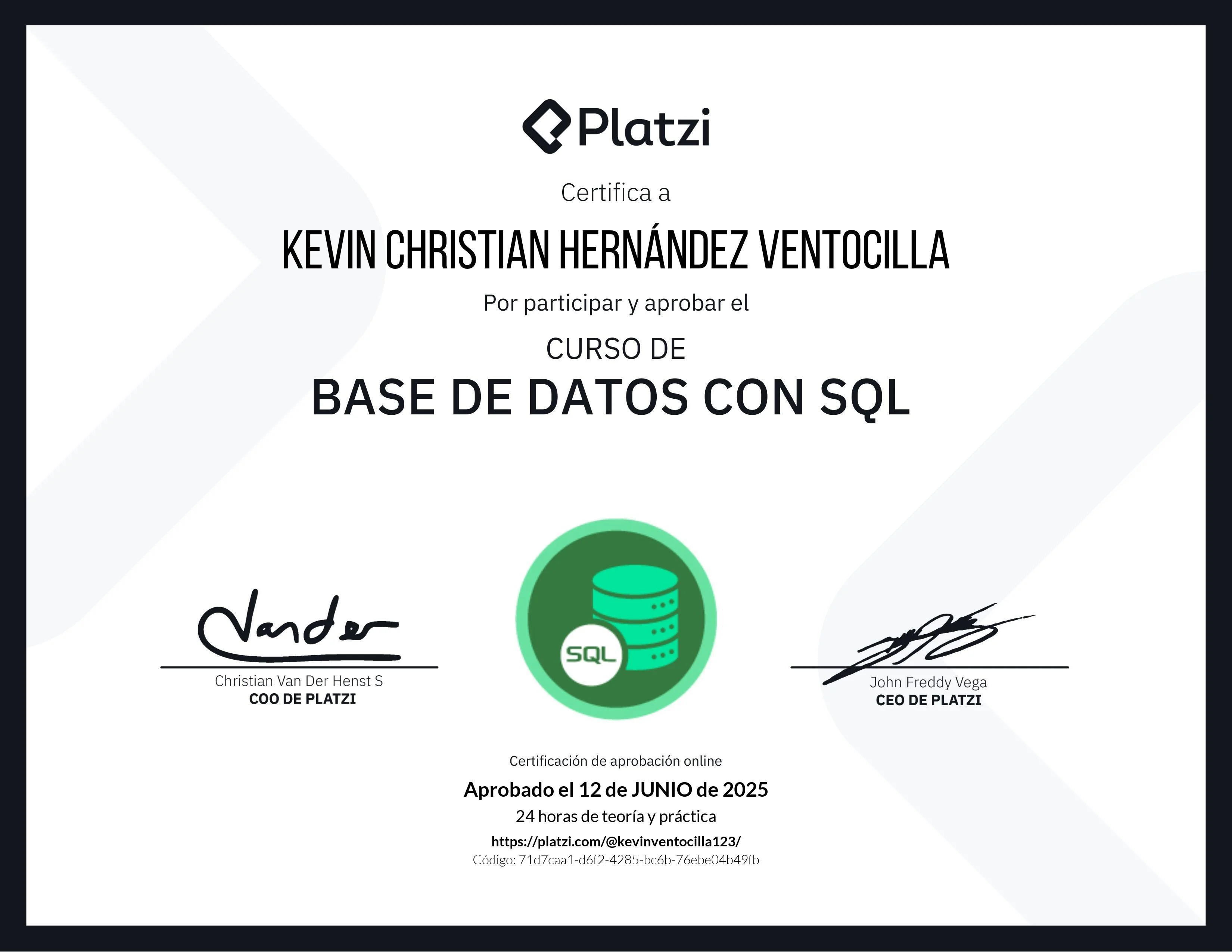 Certificado 29