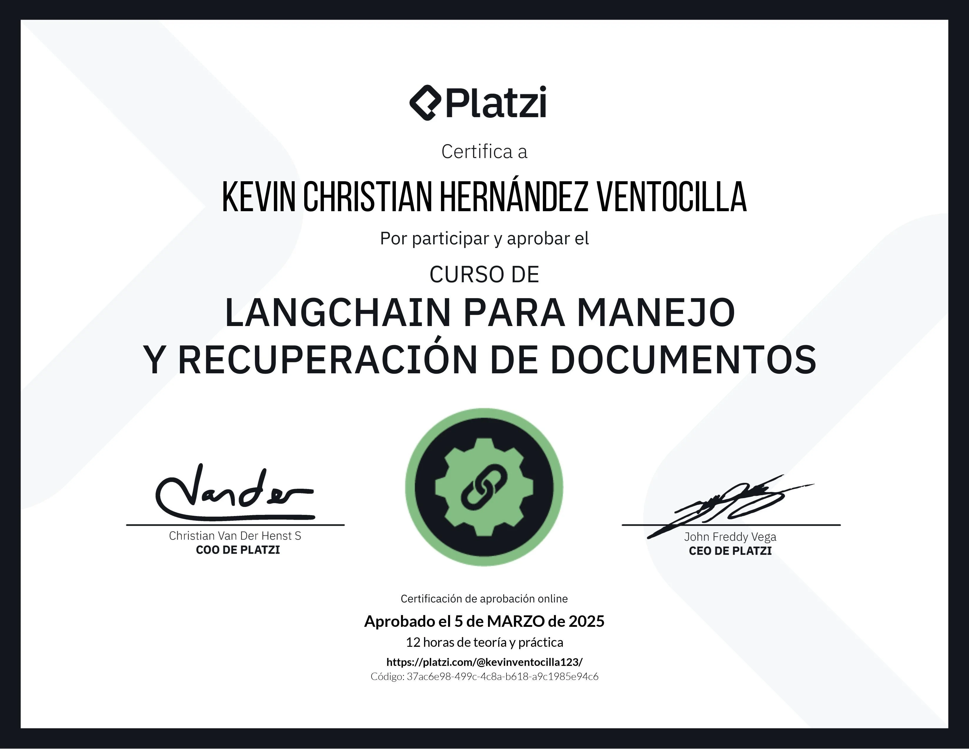 Certificado 33