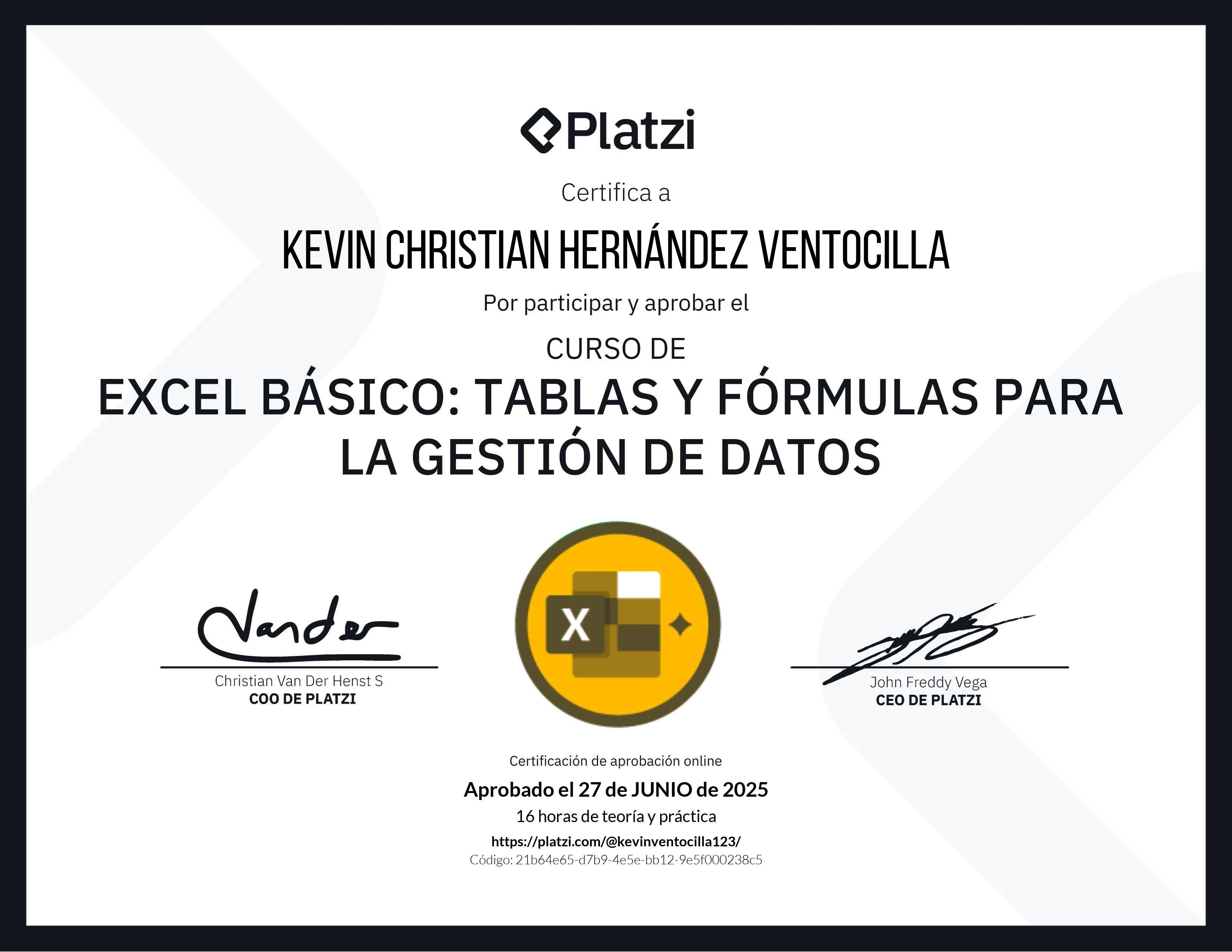 Certificado 36