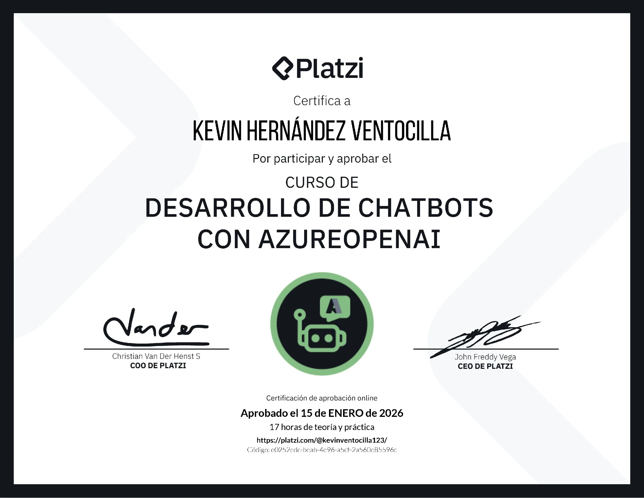 Certificado 39